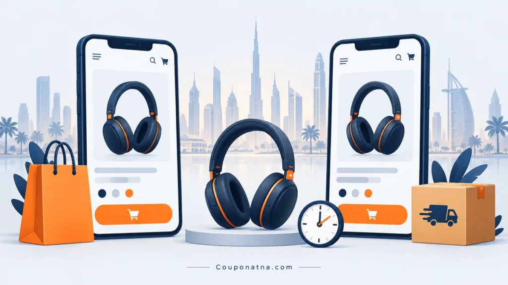 مقارنة السعر النهائي والتوصيل بين نون وأمازون في الإمارات