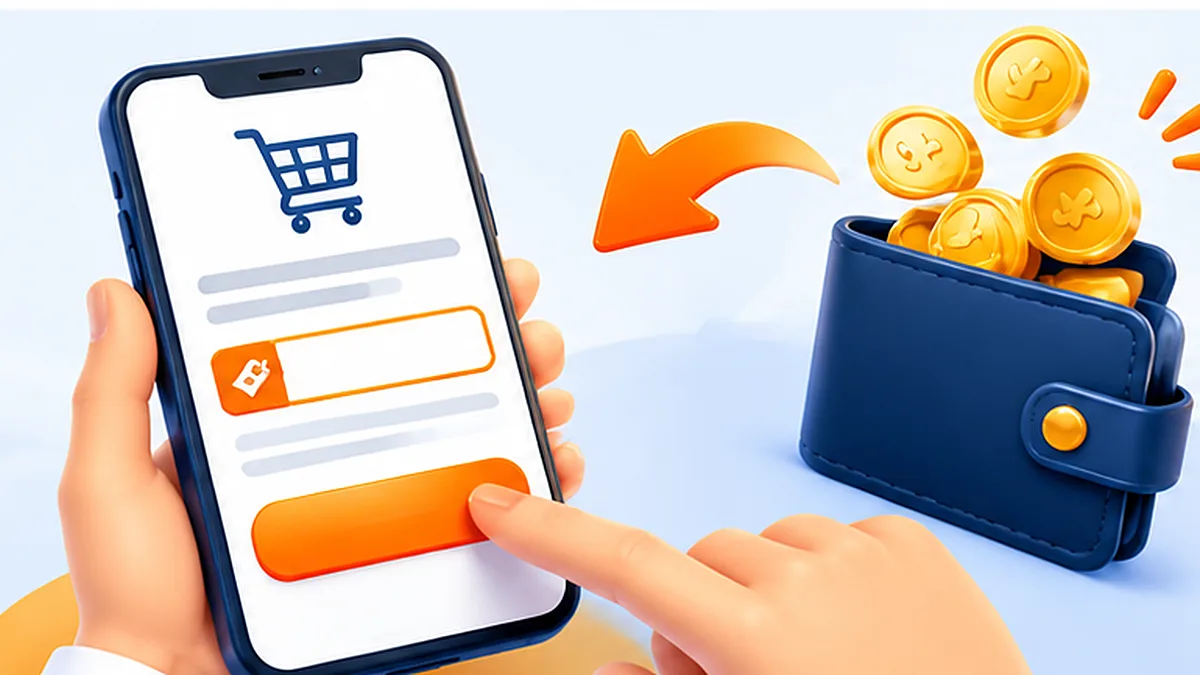 إدخال كود الكوبون في خانة الكوبون بصفحة الدفع على الجوال